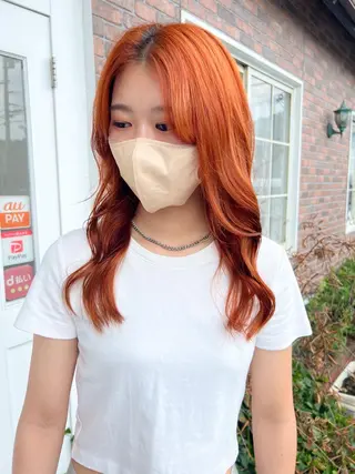 ロング カラー YURAGI🤍 SAEのヘアスタイル