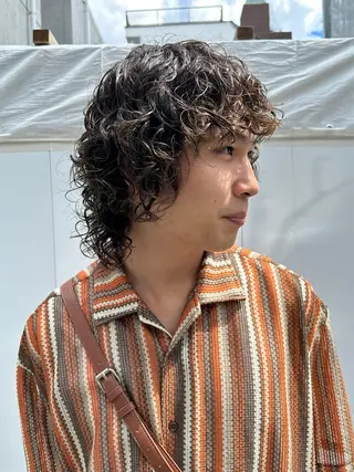 パーマ メンズ 似合わせカット /パーマ岡本淳平のヘアスタイル