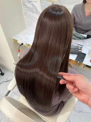 ロング 髪質改善縮毛矯正🫧 村上蒼生のヘアスタイル