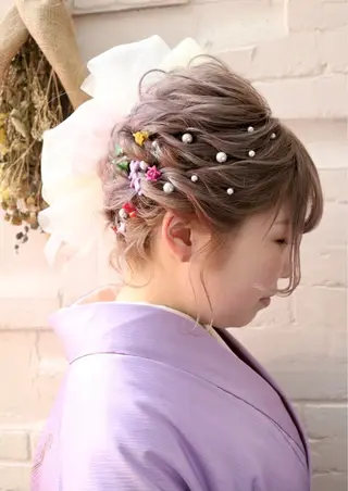 ショート まつパ・ヘアセット ♡Chinami♡のマツエク・マツパデザイン