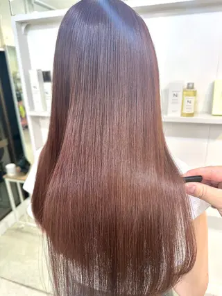 ロング カラー 髪質改善/レイヤー ストウシンゴのヘアスタイル