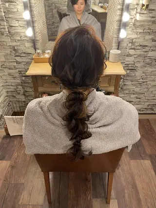 ロング ヘアアレンジ hair make  Lucciのヘアスタイル