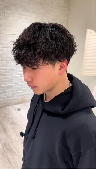 ショート パーマ メンズ 【メンズ特化美容師】 🐍NAO🐍のヘアスタイル