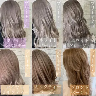 セミロング 🇺🇸ハイライト特 化美容師🇺🇸漆沢のヘアスタイル