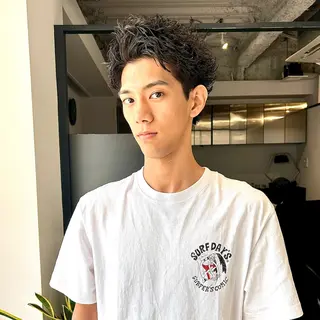 メンズ ハイトーン/ウルフ/ レイヤー/Asukaのヘアスタイル