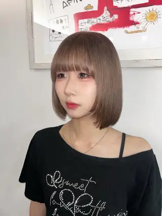 ショート カラー ハイトーン🇰🇷 19歳美容師アリルのヘアスタイル