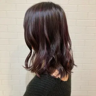 ミディアム カラー 韓国風⭐️くびれヘア 🍀高津かえでのヘアスタイル