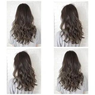 セミロング カラー KIZU 髪質改善 オカルト怪談のヘアスタイル