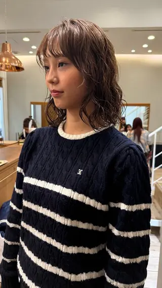 ミディアム パーマ 原宿/パーマ 🧺ユウマのヘアスタイル