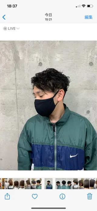 ショート パーマ メンズ クセを最大限に活かす メンズパーマ奈良大祐のヘアスタイル