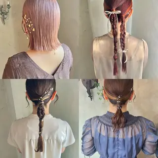 ヘアアレンジ 暖色カラー/ブリーチ /かしむらゆうかのヘアスタイル