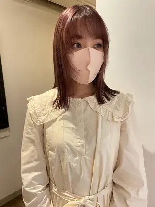 ミディアム カラー classic 新横浜所属・大人girly🛋️ 🤍yukakoのヘアスタイル