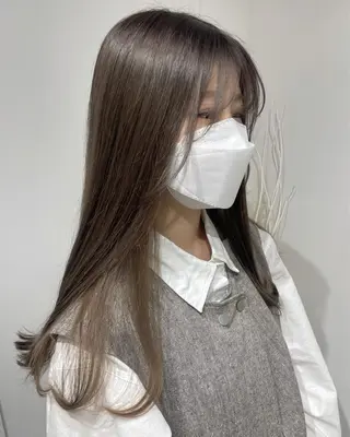 ロング カラー ヘアアレンジ 酸性縮毛矯正 梅田茶屋町 Juriのヘアスタイル