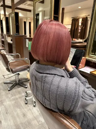 ショート カラー 🌟韓国風レイヤー 🌟さやかのヘアスタイル