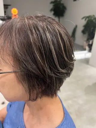 ミディアム バレイヤージュ茅ヶ崎 オオタ カズキのヘアスタイル