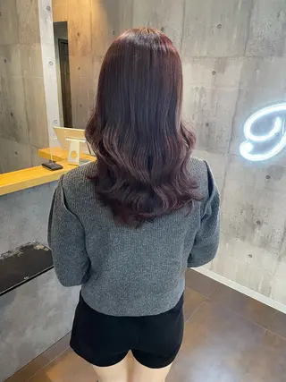 ロング カラー ヘアアレンジ 🐹ブリーチ/ボブ /韓国ヘア/蓮🐹のヘアスタイル