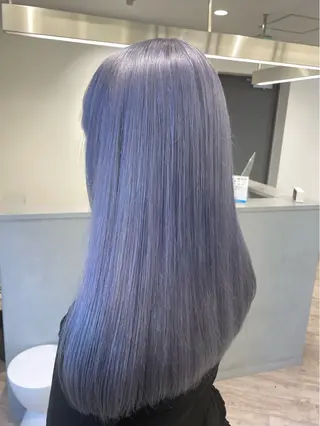 セミロング ♡似合わせハイトーン ♡maiのヘアスタイル