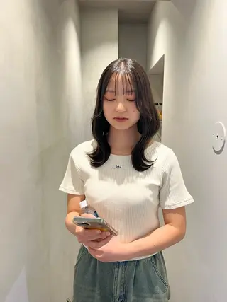 ミディアム カラー ロエ平尾山荘所属・大人ショート/メンズ /平尾/薬院/綜一郎のヘアスタイル