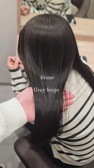 セミロング カラー サロウィン　神戸三宮店所属・三宮No.1ブリーチ 無しカラー/杉山太貴のヘアスタイル