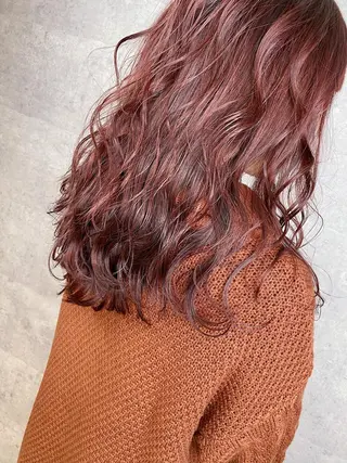 セミロング カラー _WHITE 天王寺のヘアスタイル