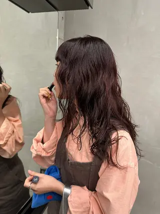 セミロング パーマ お悩み解決パーマ hana🩰のヘアスタイル