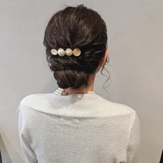 ヘアアレンジ セミロング PRIVATE SALON EYES所属・EYES リアのマツエク・マツパデザイン