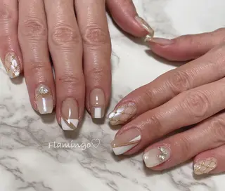 ネイル 40代からの爪を守る ×ケア重視サロン♡のネイルデザイン