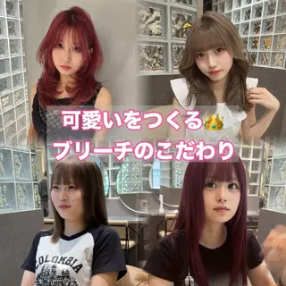 ロング カラー 透明感×艶ハイトーン Takeruのヘアスタイル