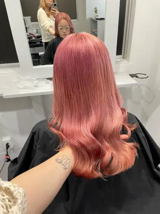 セミロング カラー ヘアアレンジ Cielro【 シェイロ 】所属・Cielro/ダブル カラー/西田咲希のヘアスタイル