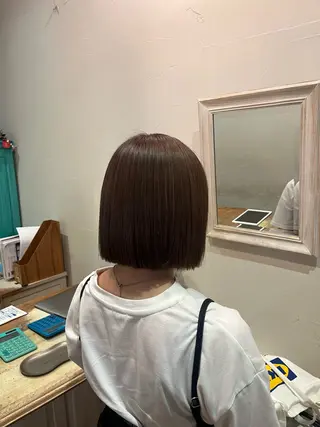 カラー 石澤 萌茄のヘアスタイル