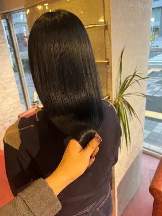 セミロング EARTH 三重県 四日市店所属・髪質改善/ ハイトーン/坂本拓のヘアスタイル