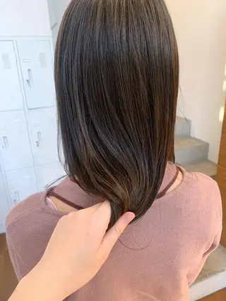 ミディアム カラー aoi /パーマ /まるみショートのヘアスタイル