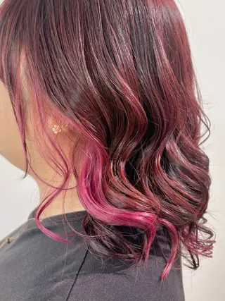 セミロング カラー 古川 琴美のヘアスタイル