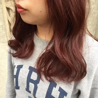 セミロング カラー ヘアアレンジ 中津/柔らかカラー/ ナガオ イズミのヘアスタイル