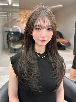 ロング 地毛風縮毛矯正 ☘️松井　傑のヘアスタイル