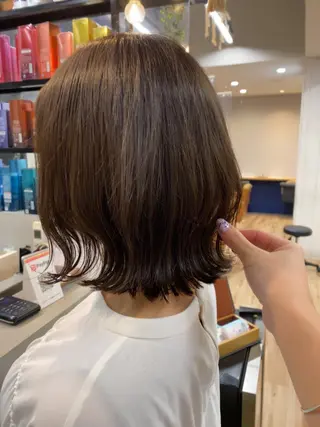 ショート カラー パーマ ヘアアレンジ Riposo.所属・✨艶髪✨ 奈須晴香のヘアスタイル