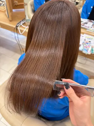 セミロング 松岡 ひなののヘアスタイル