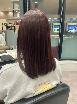 セミロング hair&make first 郡山駅前店所属・高宮 ひいなのヘアスタイル