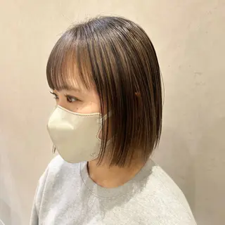 ミディアム ボブ／ストレート🎀 harukaのヘアスタイル