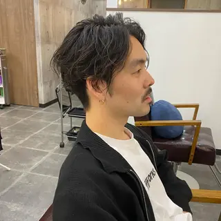 ミディアム パーマ メンズ 高橋宏輔 /パーマ職人のヘアスタイル