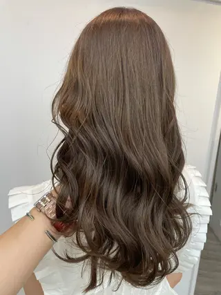ロング カラー ヘアアレンジ 前髪顔周り✂️店長 ❤️アマミヤ❤️のヘアスタイル
