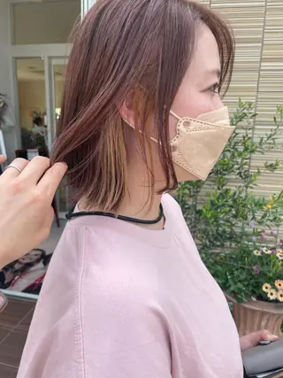 ミディアム カラー 鶴岡で縮毛矯正なら お任せ！ハヤシナオミのヘアスタイル