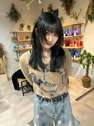 セミロング 韓国/透明感 riToのヘアスタイル