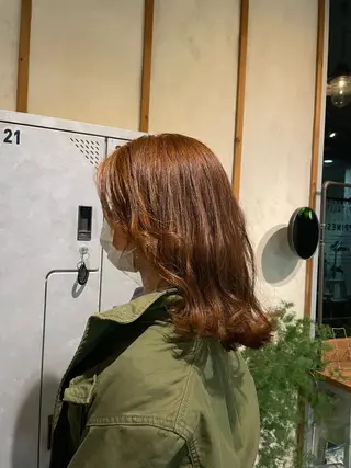 セミロング カラー 高橋 りかのヘアスタイル