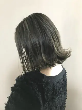 ミディアム Ash 店長　山下達也のヘアスタイル