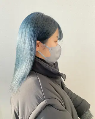 セミロング カラー コイデ リュウセイのヘアスタイル