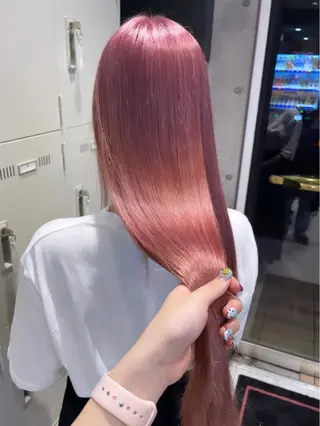 ロング カラー パーマ ヘアアレンジ メンズ キッズ ネイル マツエク・マツパ アイブロウ 🎀韓国スタイル YURINA🎀のヘアスタイル