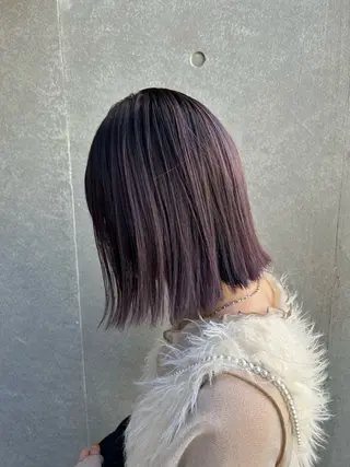 ショート カラー yuuka/ボブ/ダ ブルカラー/髪質改善のヘアスタイル