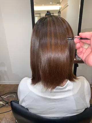 ミディアム パーマ 伊藤 裕貴のヘアスタイル