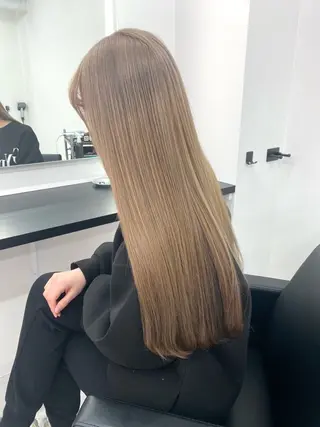 ロング カラー EGO所属・ブリーチカラー💖 rukaのヘアスタイル